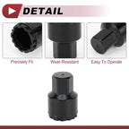 Wheel Lock Lug Nut Type A Anti-theft Key Socket for Mercedes Benz GLE450 GLS350 (2016–2021)