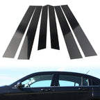 6 Pcs Car Door Trim Cover Kit Glossy Black Pillar Posts for Honda CR-V (07-11)