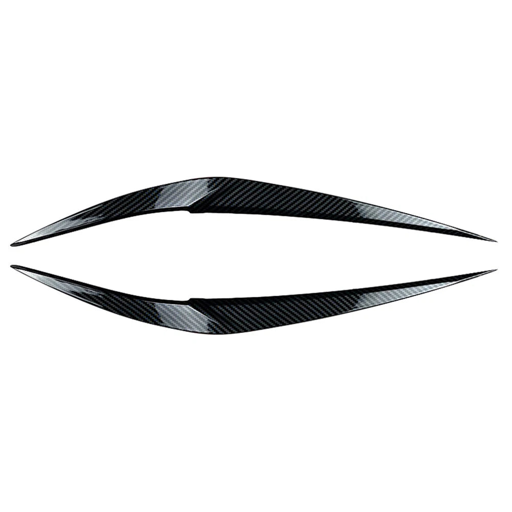 2 Pcs Carbon Fiber Look Headlight Eyelid Trim for BMW X1 (2016–2020)