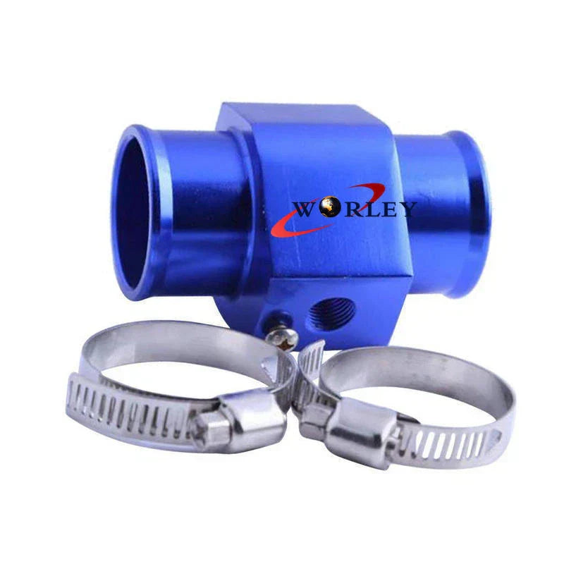 38MM Blue Water Temperature Sensor Gauge for Radiator Hose Adapter