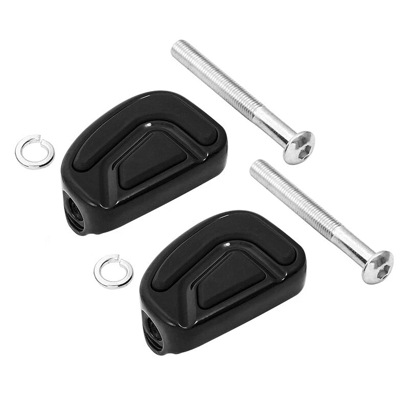 2X Black Foot Shift Pegs for Harley Touring Softail Fat Boy