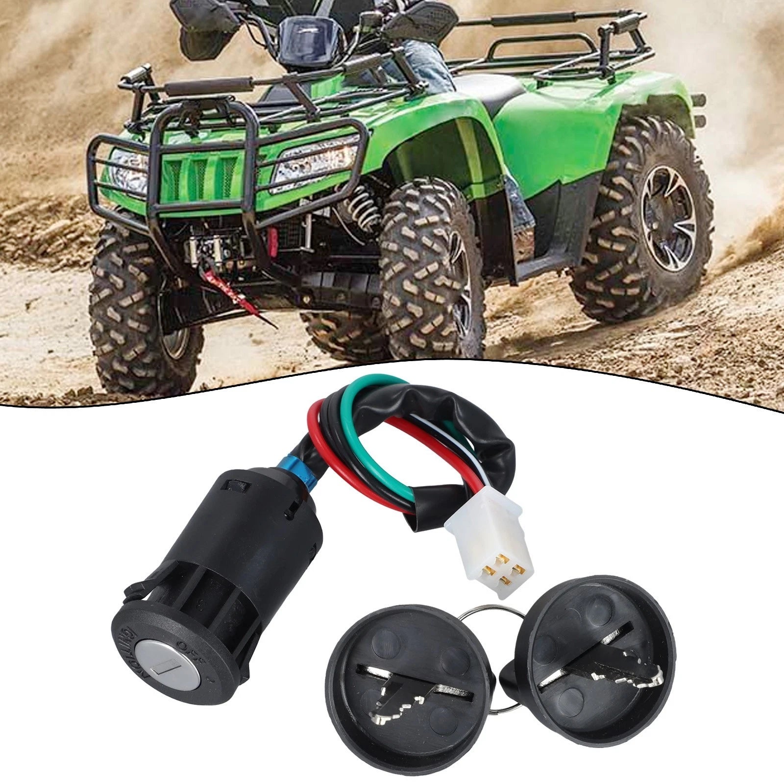 4 Wire Ignition Switch for 50cc 70cc 90cc 110cc Quad Dirt Bike