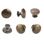Set of 6 Antique Bronze Cabinet Pull Knobs for Kitchen Cupboard (N/A)