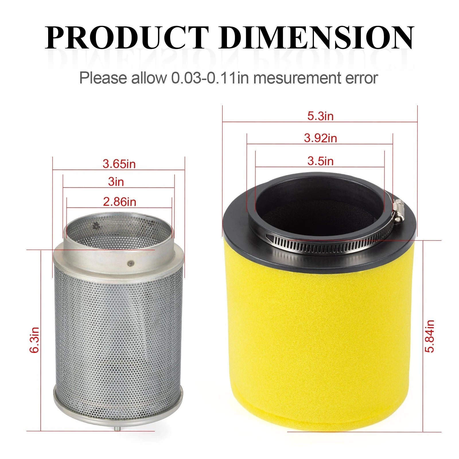 Air Filter & Cage for Honda TRX450R (2004–2005) 17211-HP1-000 17254-HP1-000
