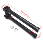 CNC Black Bolt-on 14" Riser Top Clamp for Harley Touring FLHR (1 1/4")