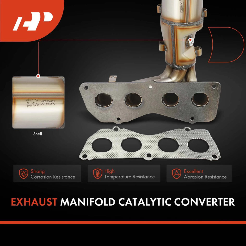 Front Catalytic Converter and Exhaust Manifold for Toyota Camry (2010–2011)