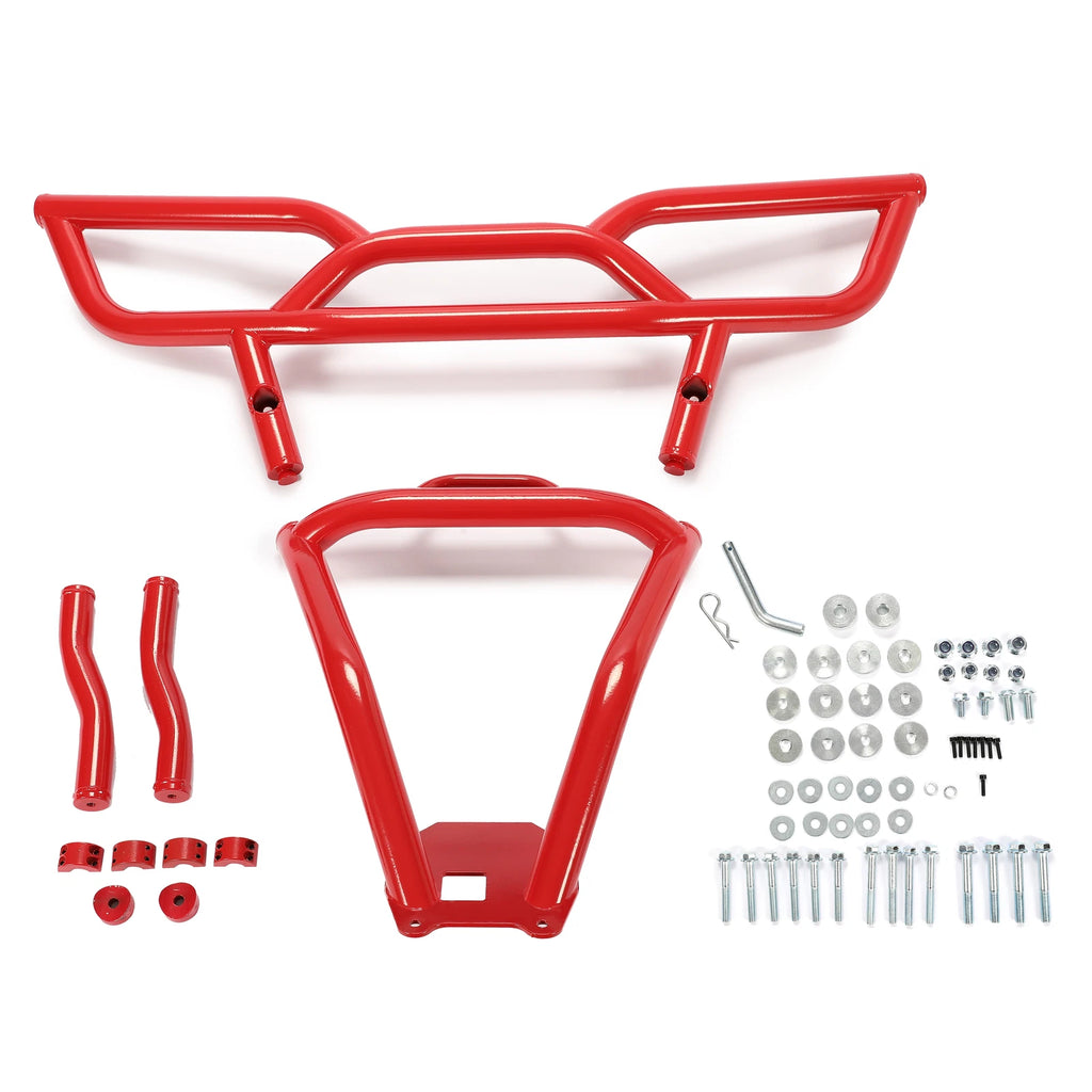 Heavy Duty Rear Bumper for Polaris RZR XP 1000 (2014–2018) - Red