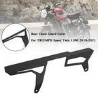Rear Sprocket Chain Guard Protector Cover for Speed Twin 1200 (2018–2021) Black T9