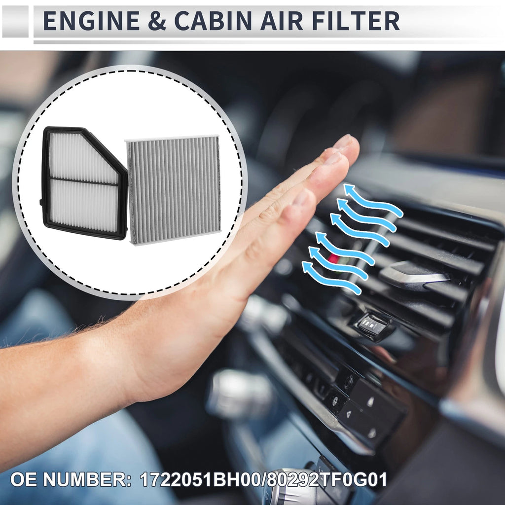 Engine Cabin Air Filter Combo No. 1722051BH00 for Honda HR-V (2016–2022)