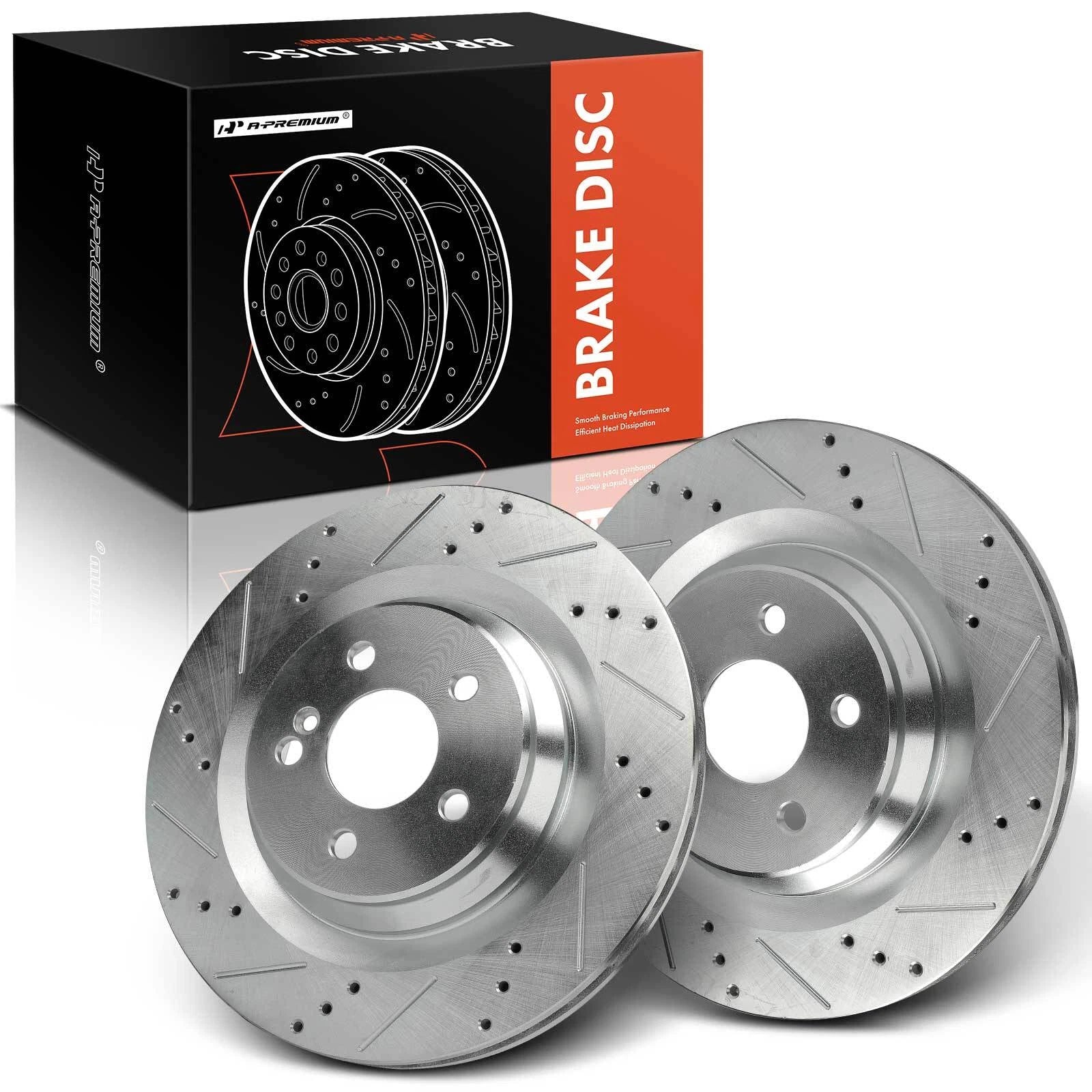 Drilled Brake Rotors for Mercedes-Benz S550 S450 CL550 (2007–2018)