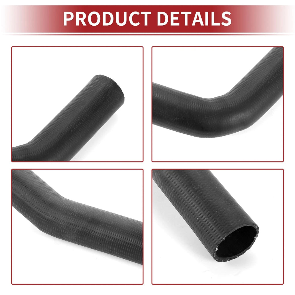 Radiator Hose for Toyota Previa 2.4L (1991–1995) No. 16571-76030 Rubber Black