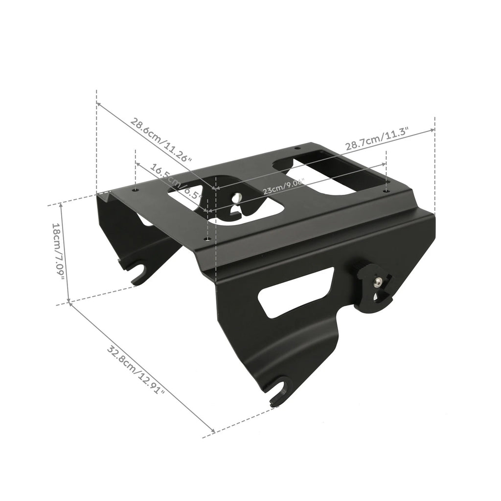 Solo Pack Mount Rack with Docking Kit for Harley Street Glide (2009–2013)