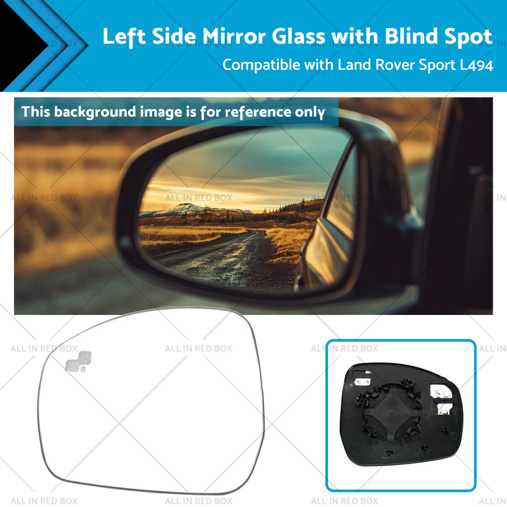 Left Side Mirror Glass with Blind Spot for Land Rover Sport L494 (2014–2021)