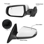 7 Pin Left Side Exterior Door Mirror Assembly for Chevrolet Malibu (2008–2012)