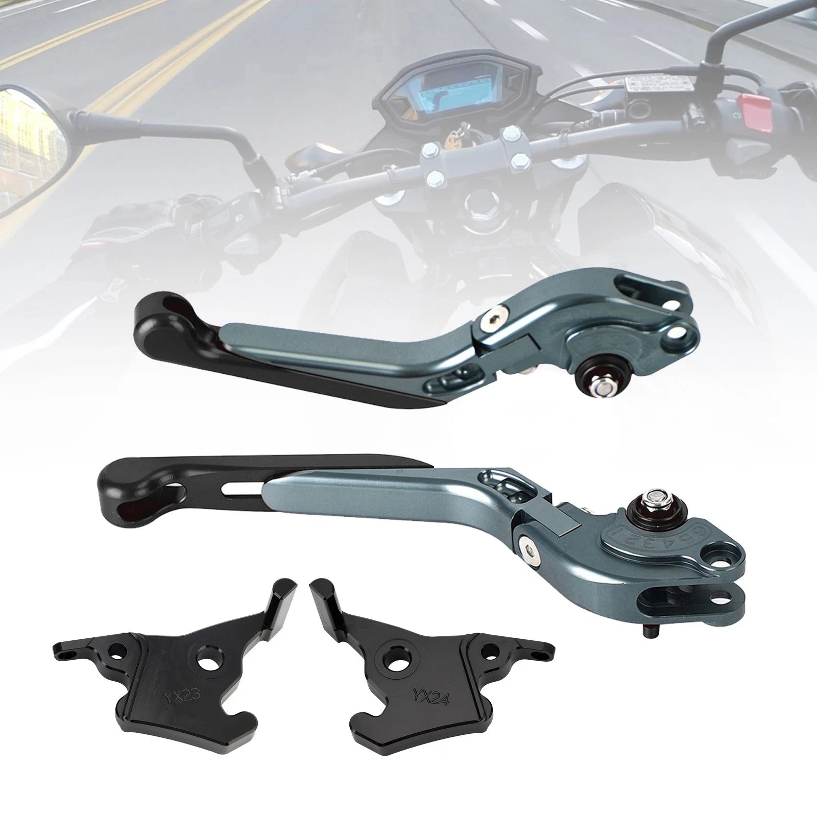 Adjustable Clutch Brake Lever for Yamaha XMAX 300 (2023–2025) Black