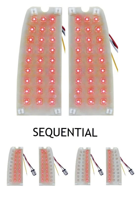 LED Sequential Tail Light Inserts Replacement for Ford Bronco (1966–1977)