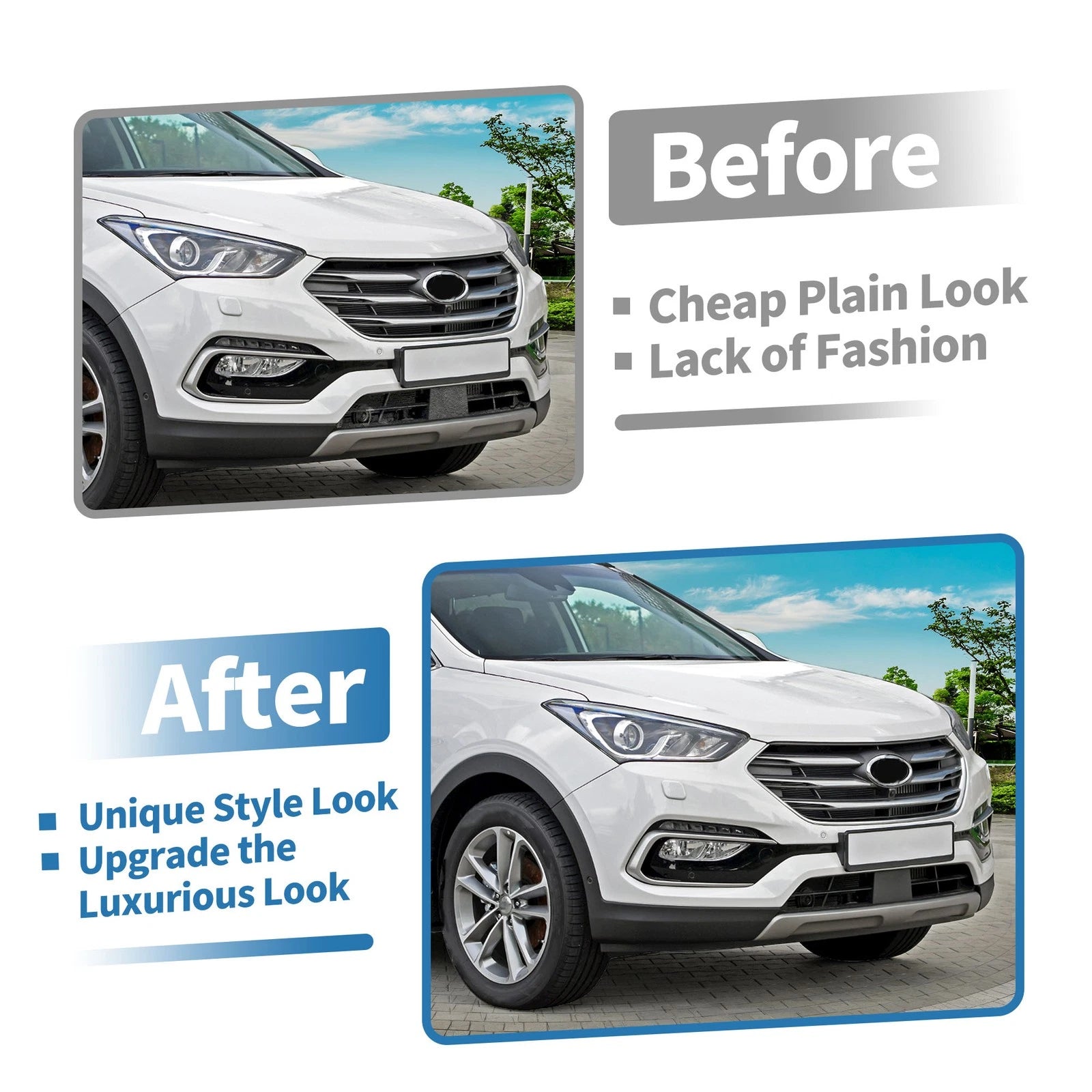 Lower Grille for Hyundai Santa Fe (2013–2016)