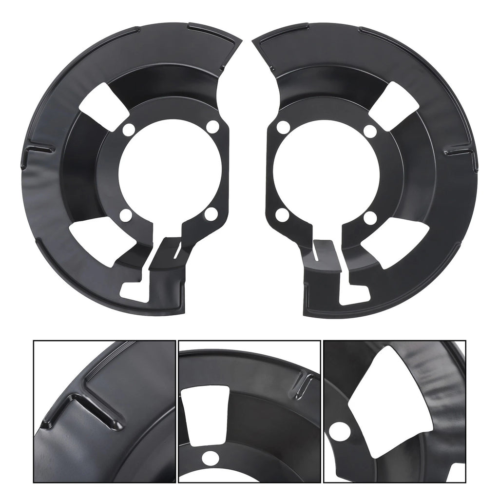 Set of 2 Front Brake Dust Shields for Dodge Ram 1500 2500 3500 (2002–2010)