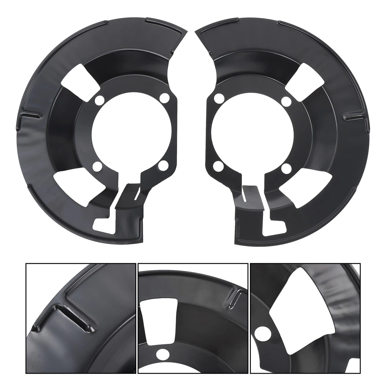 Set of 2 Front Brake Dust Shields for Dodge Ram 1500 2500 3500 (2002–2010)