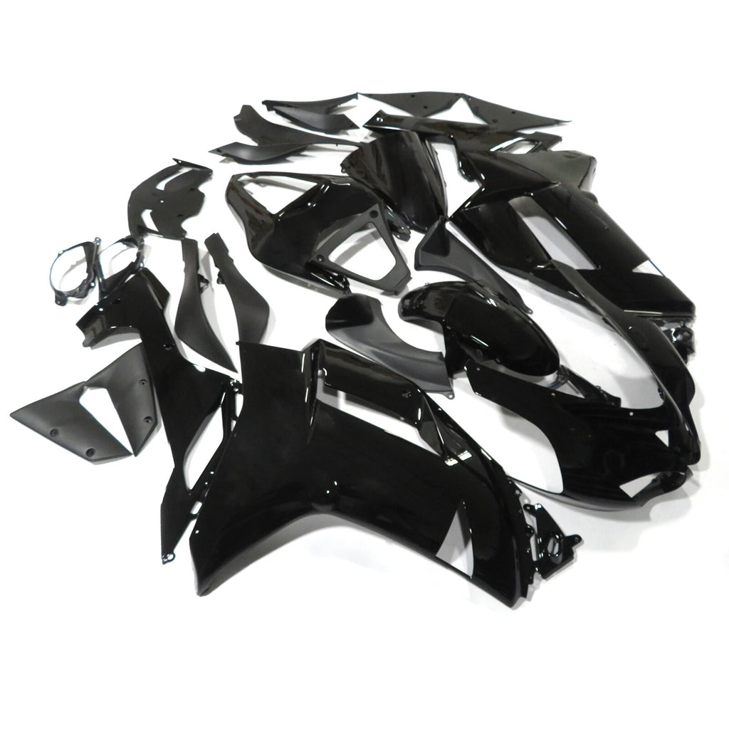 Gloss Black Fairing Kit for Kawasaki Ninja ZX6R (2007–2008)