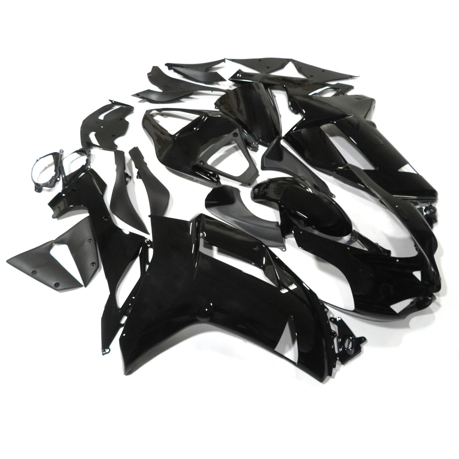 Gloss Black Fairing Kit for Kawasaki Ninja ZX6R (2007–2008)