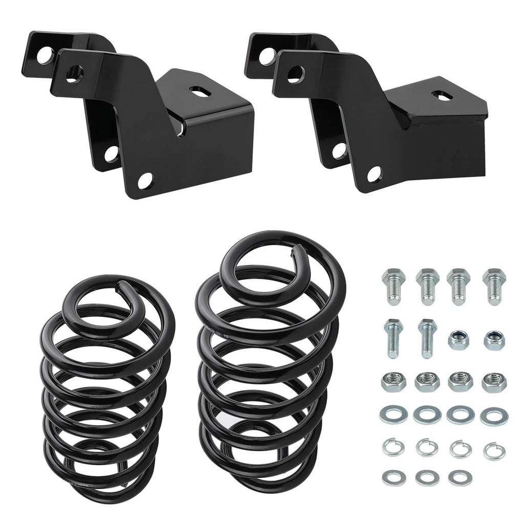 4in Drop Lowering Kit w/ Shock Extenders for Chevy Tahoe GMC Yukon XL (2007–2014)