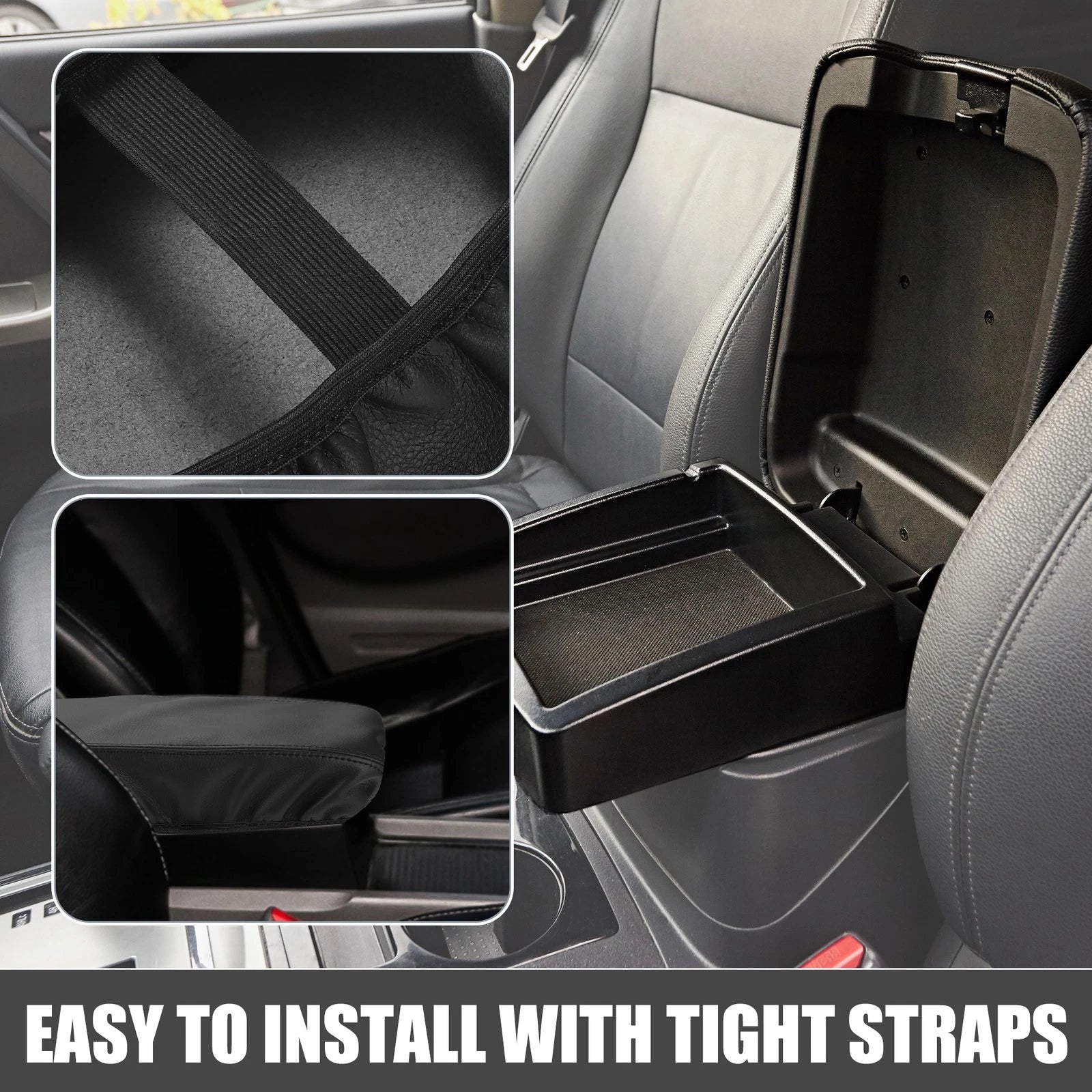Center Console Armrest Cover Trim for Honda Civic (2022–2023) Black