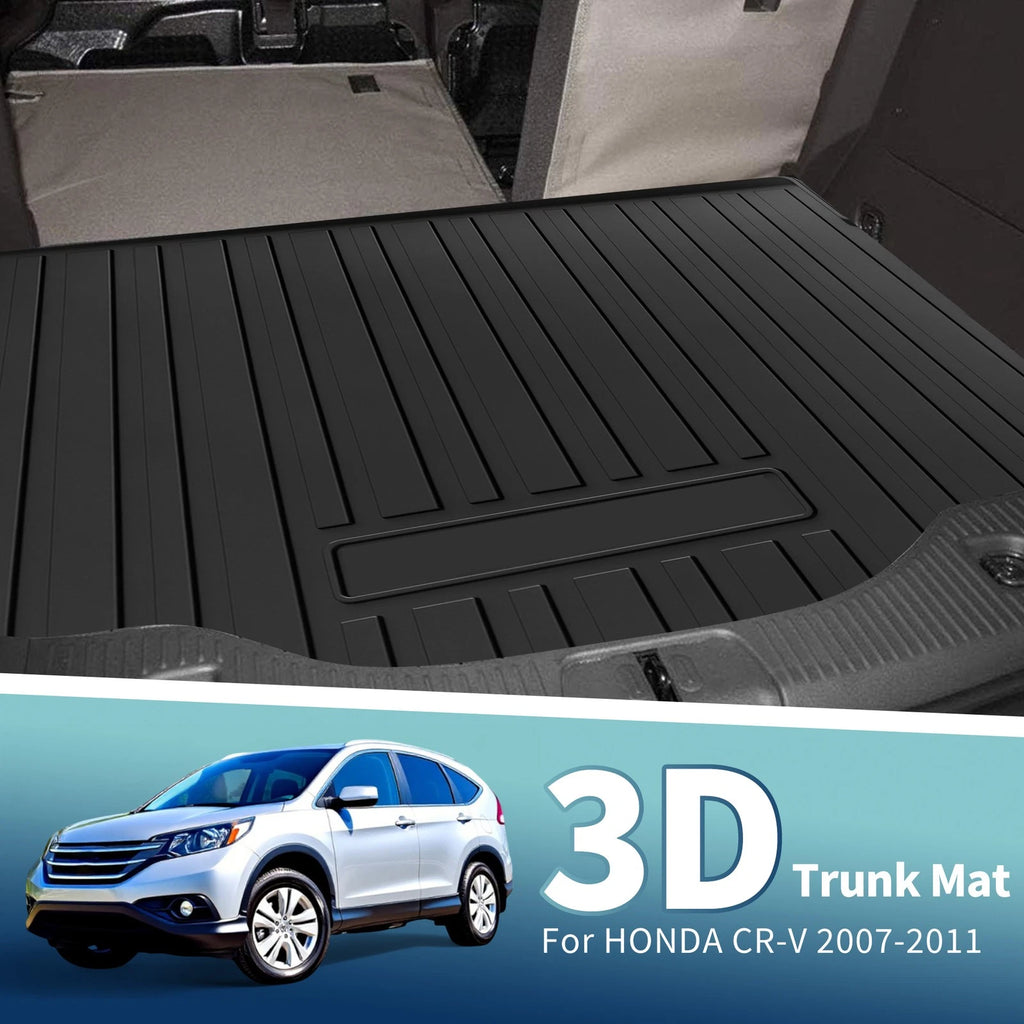 Flat Face Cargo Liner Rear Trunk Mat for Honda CR-V (2007–2011) TPE