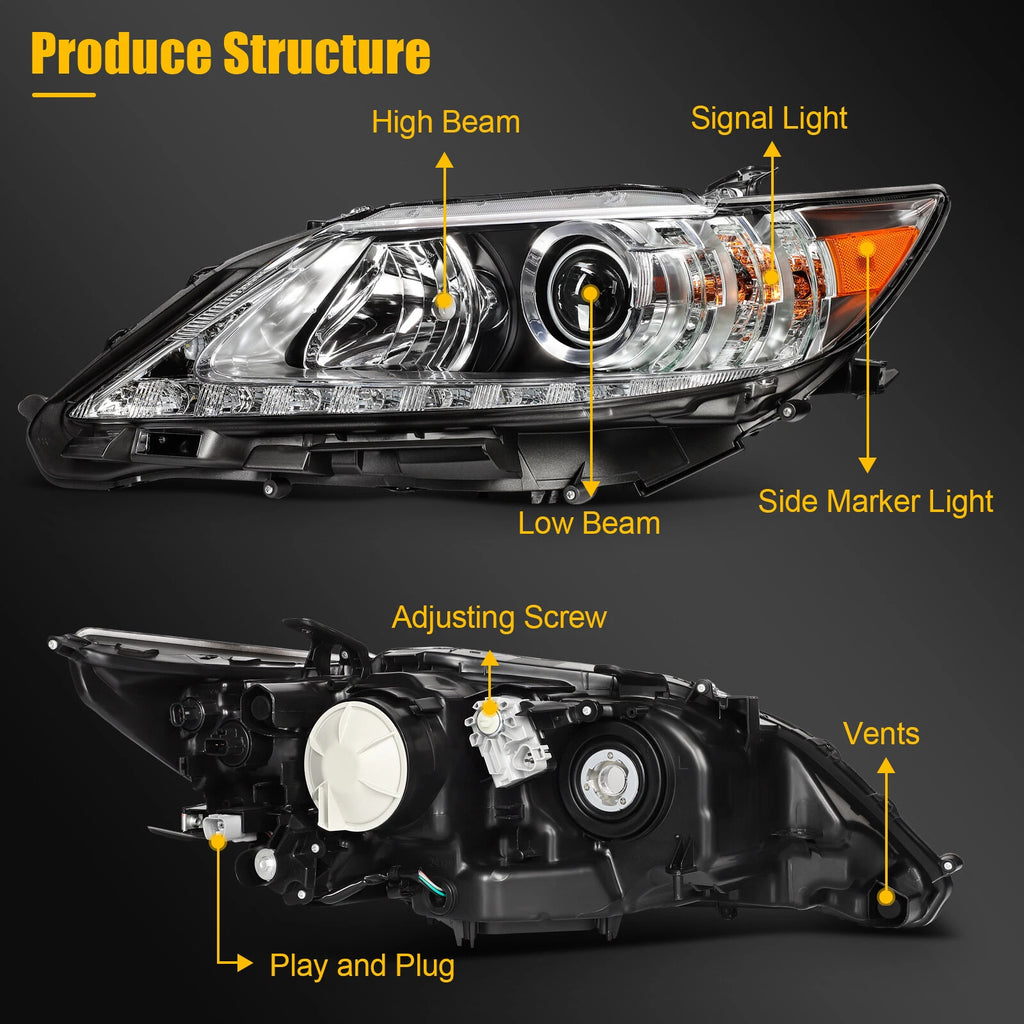 LED Headlight Assembly for Lexus ES350 ES300h (2013–2015) Left Side