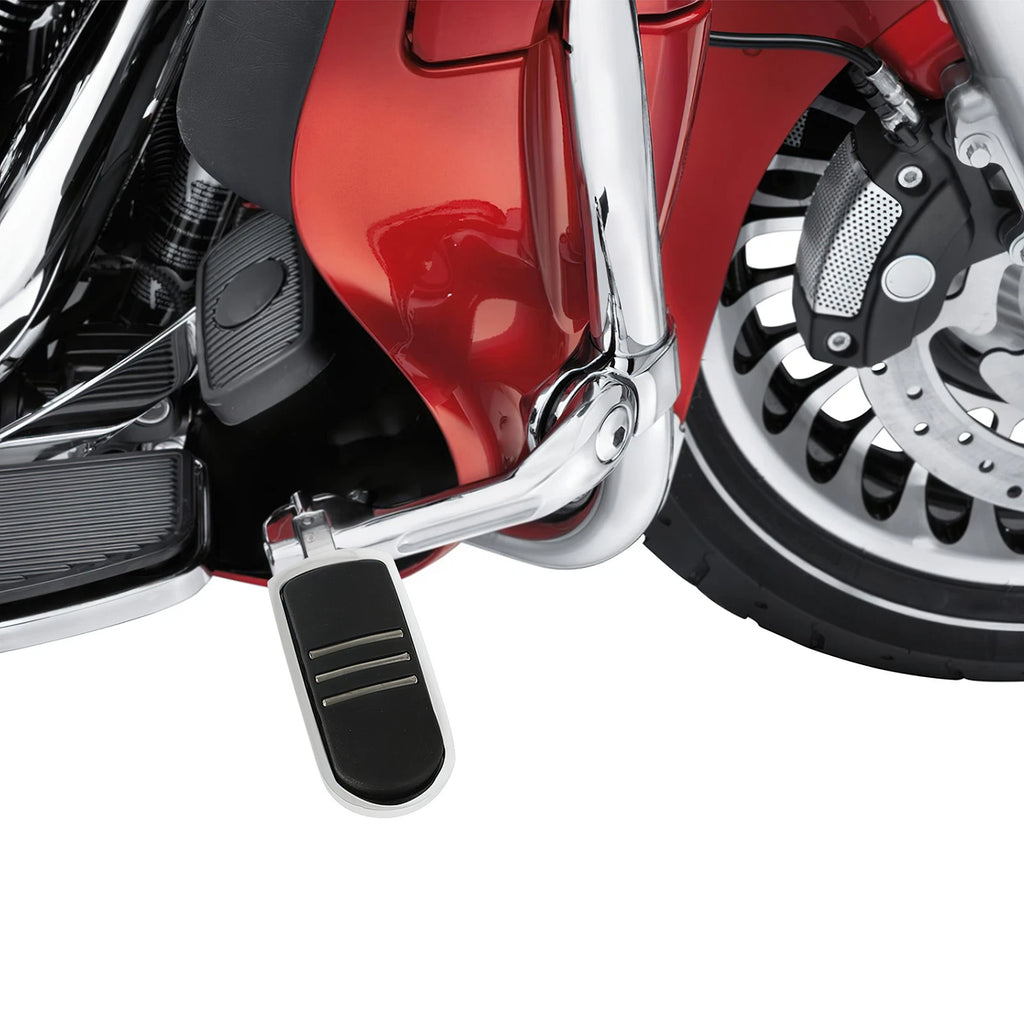 Chrome Long Angled Highway Engine Guard Foot Pegs for Harley Davidson
