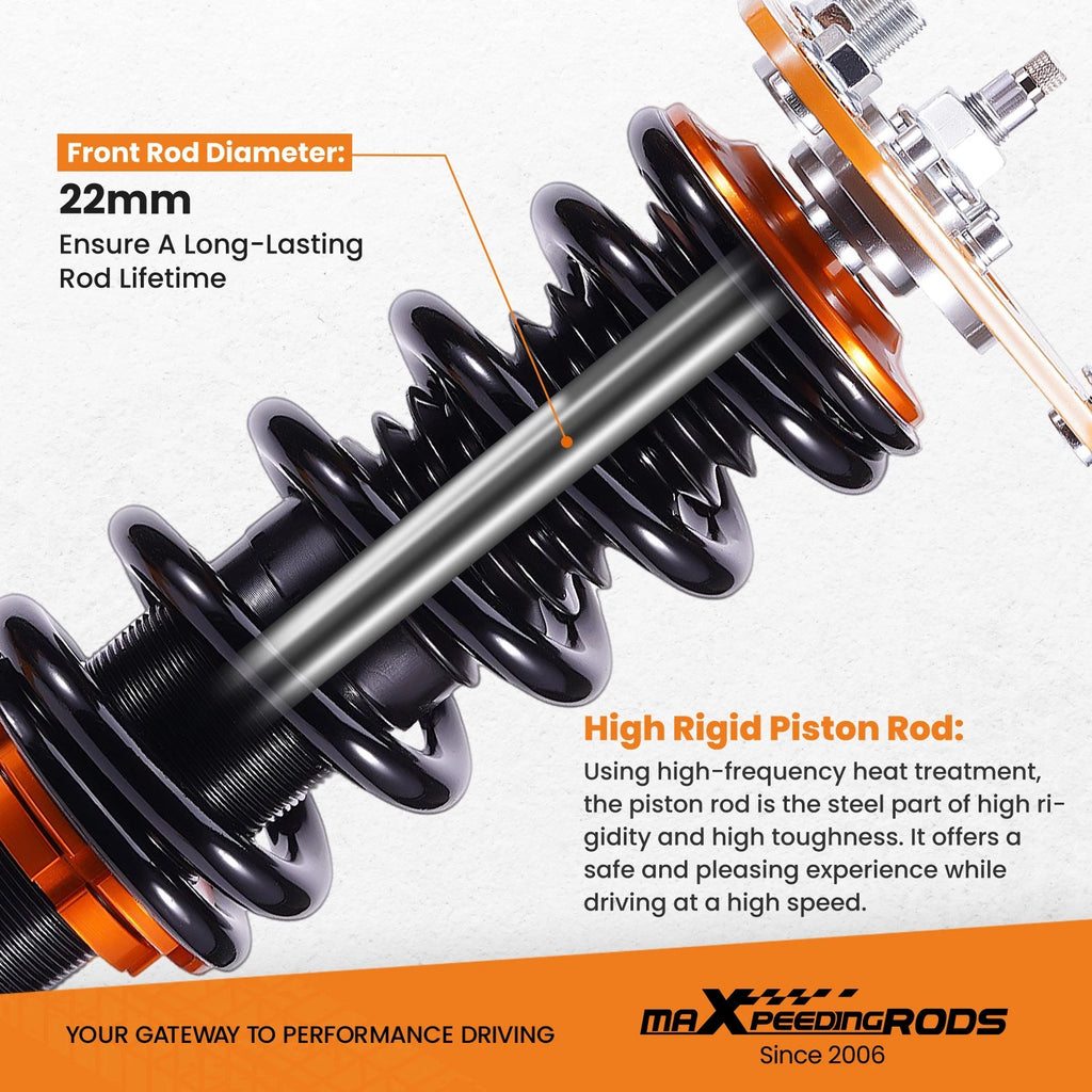 24-Way Adjustable Coilover Shocks for Scion tC (2005-2010)