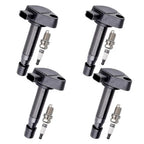 Set of 4 Ignition Coils + Spark Plugs for Honda Civic Acura EL (2001–2005)
