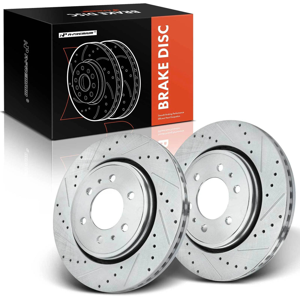 Front Drilled Brake Rotors for Ford F-150 Expedition Lincoln Navigator (1997–2023)