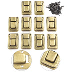 10PCS Retro Luggage Buckle Metal Lock for Furniture Hardware