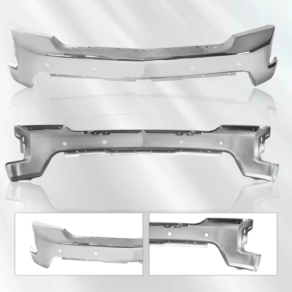 Chrome Steel Front Bumper for Chevy Silverado 1500 (2019–2022)