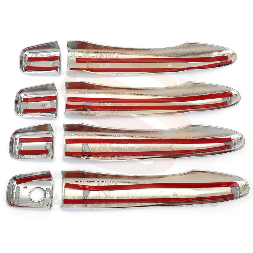 Set of 8 Chrome Door Handle Covers for Nissan Rogue Sport (2014–2019)