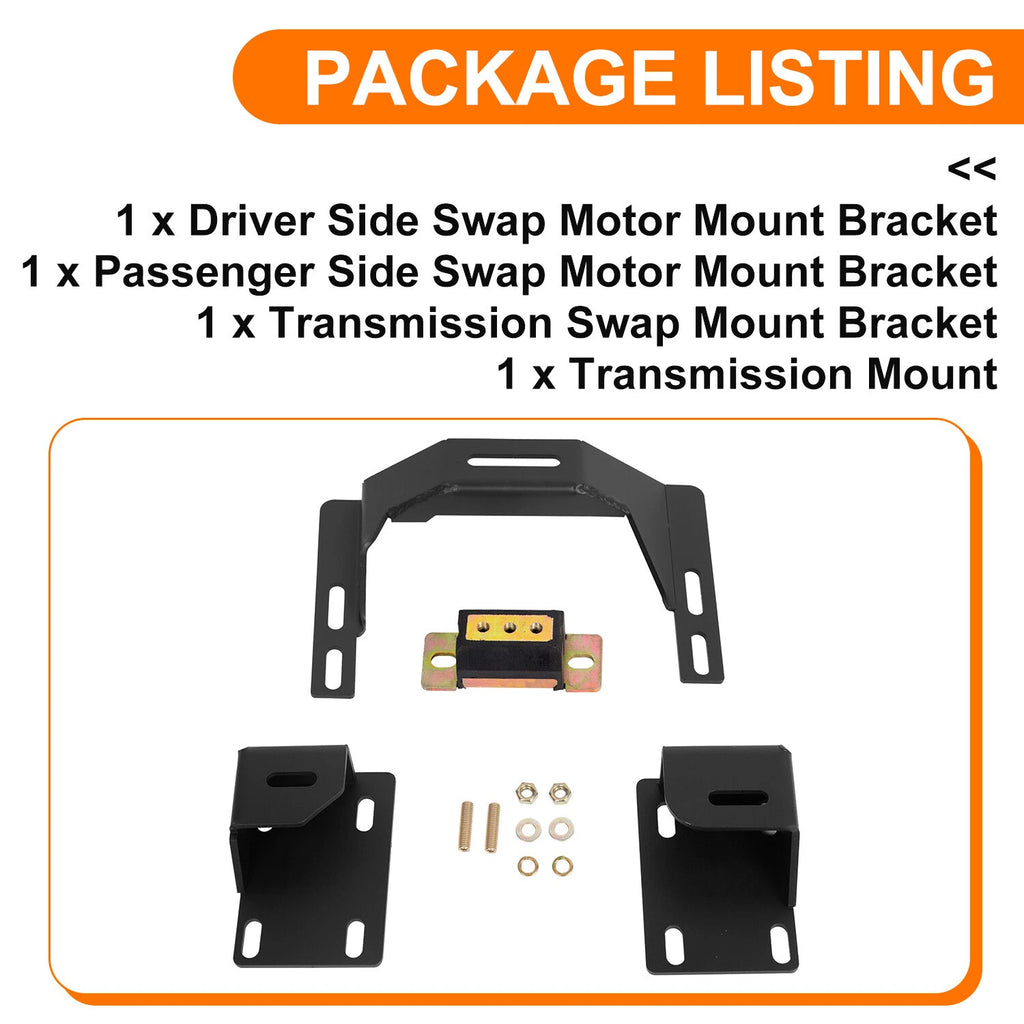 LSX LS1 LS2 LS7 Swap Motor Mount Kit for Nissan 240SX S13 S14 (1989–1998)
