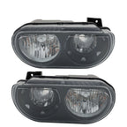 Headlight Assembly for Dodge Challenger (2008–2014) Black Left + Right