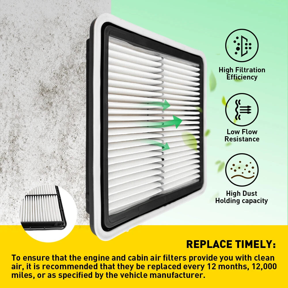 Engine & Cabin Air Filter for Subaru Forester (2009–2018), WRX (2012–2021), XV Crosstrek (2013–2015)
