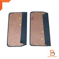Grey Interior Door Panel Pair + Clips for Toyota Hilux UTE (1983-1988)