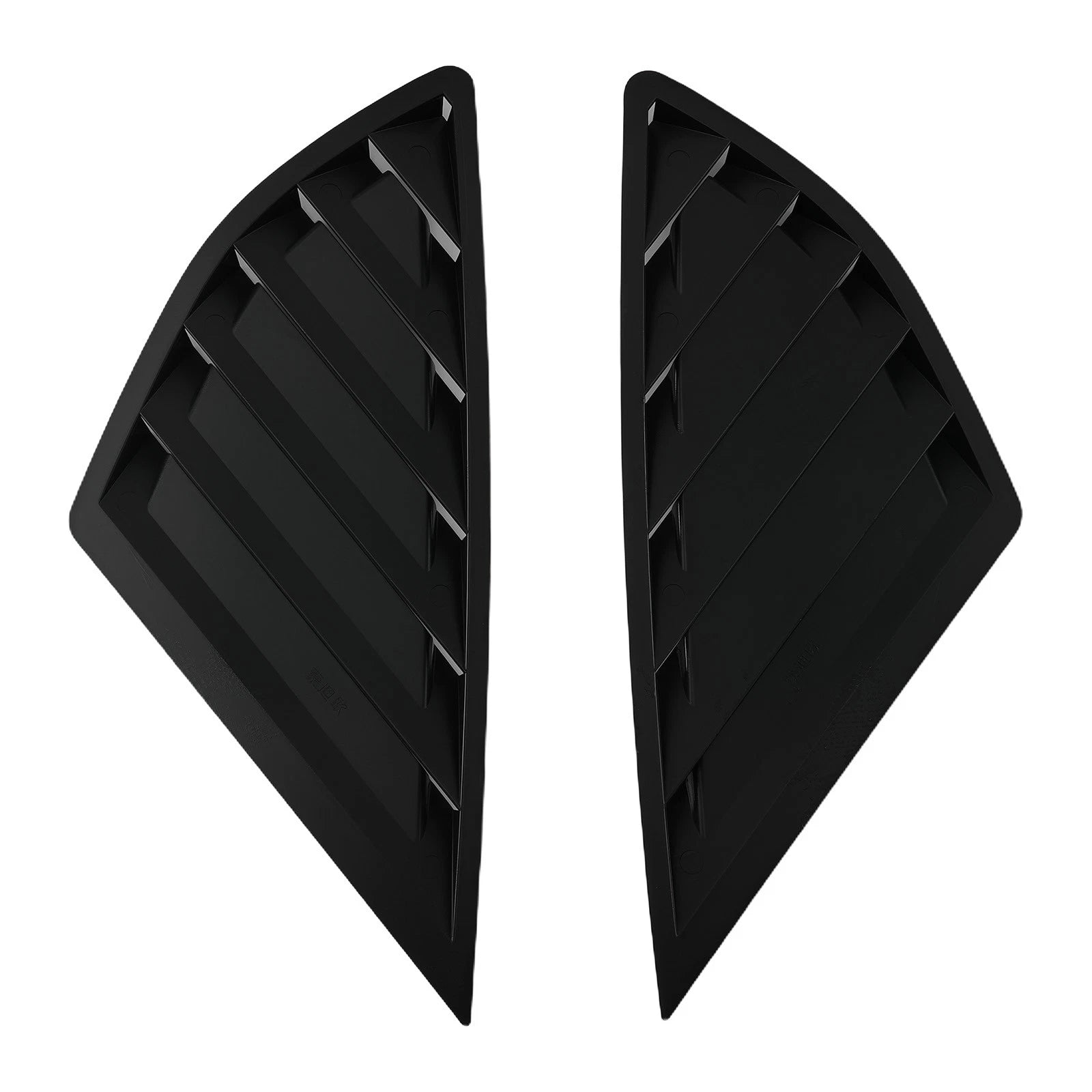 ABS Black Side Window Louvers for Ford Fusion Mondeo (2013–2020)
