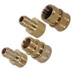 Set of 4 High Pressure Washer Adapter Quick Connect M22-15 Male Brass