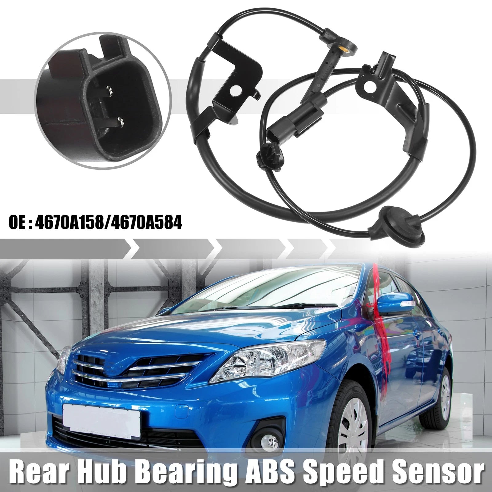 Rear Right ABS Sensor for Mitsubishi Outlander (2002–2012) No. 4670A158/4670A584