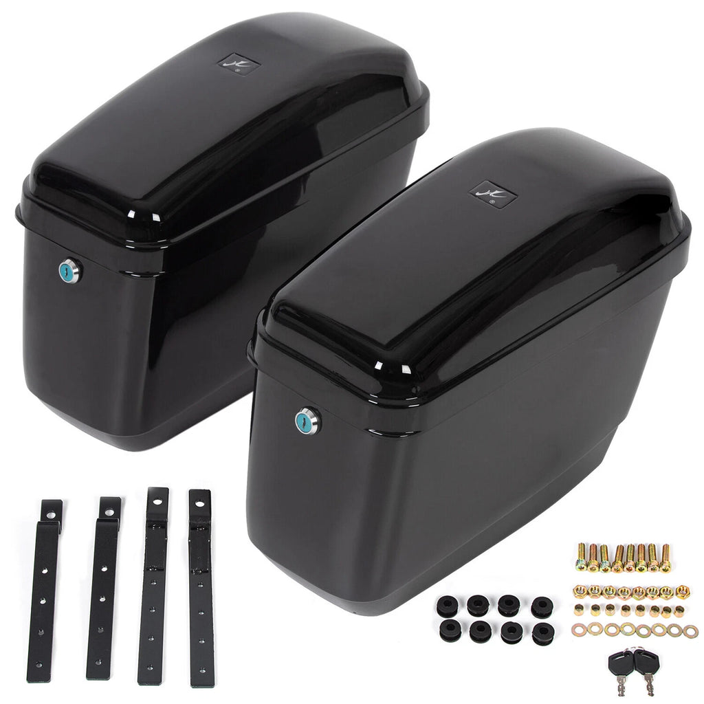 Saddlebag Set for Harley Honda Suzuki Yamaha Motorcycle (Universal)