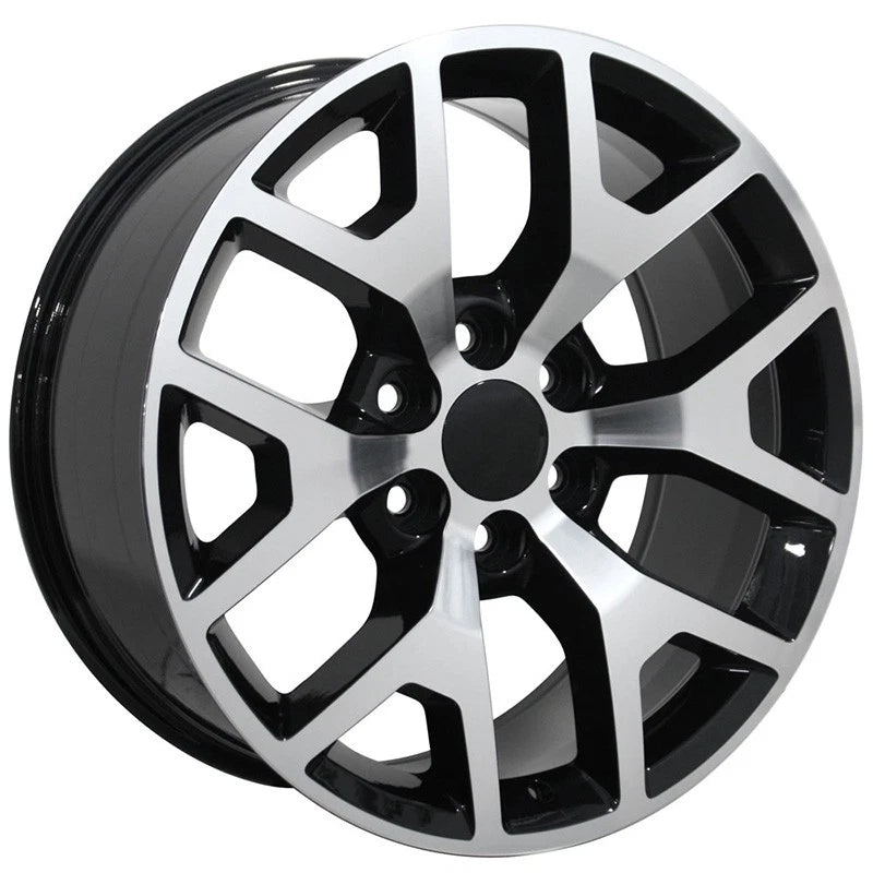 Black Wheel 22x9 w/Machined Face for 2003-2008 GMC Savana - OWH2031