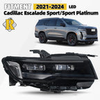 LED Headlight for Cadillac Escalade Sport/Sport Platinum (2021–2024) Right Side