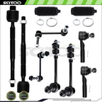 Set of 2 Front Rear Tie Rod End Sway Bar End for Lexus GX470 4Runner (2003–2009)