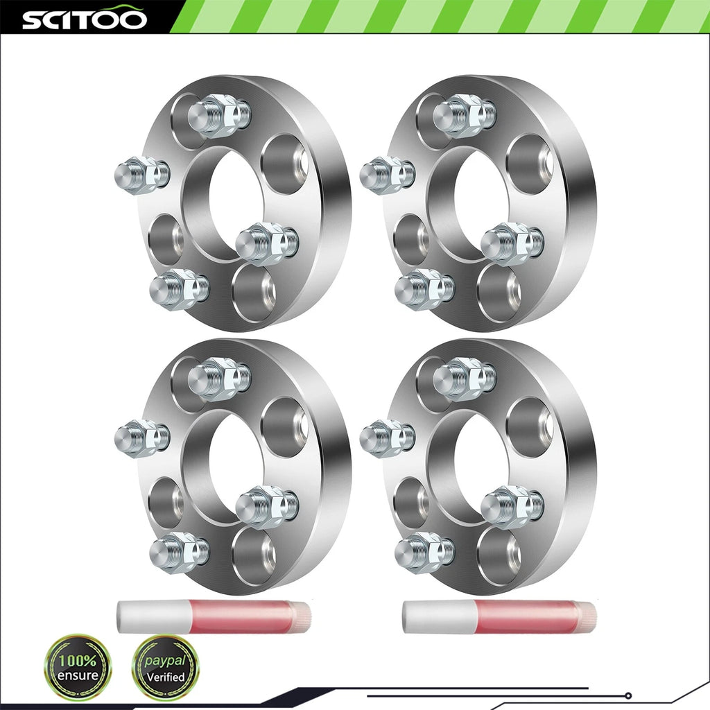 4X 1" Wheel Spacers 4x100 12x1.5 for Honda Civic (1992–2005) & Toyota Corolla (1992–2005)