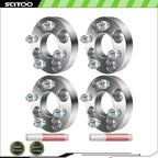 4X 1" Wheel Spacers 4x100 12x1.5 for Honda Civic (1992–2005) & Toyota Corolla (1992–2005)