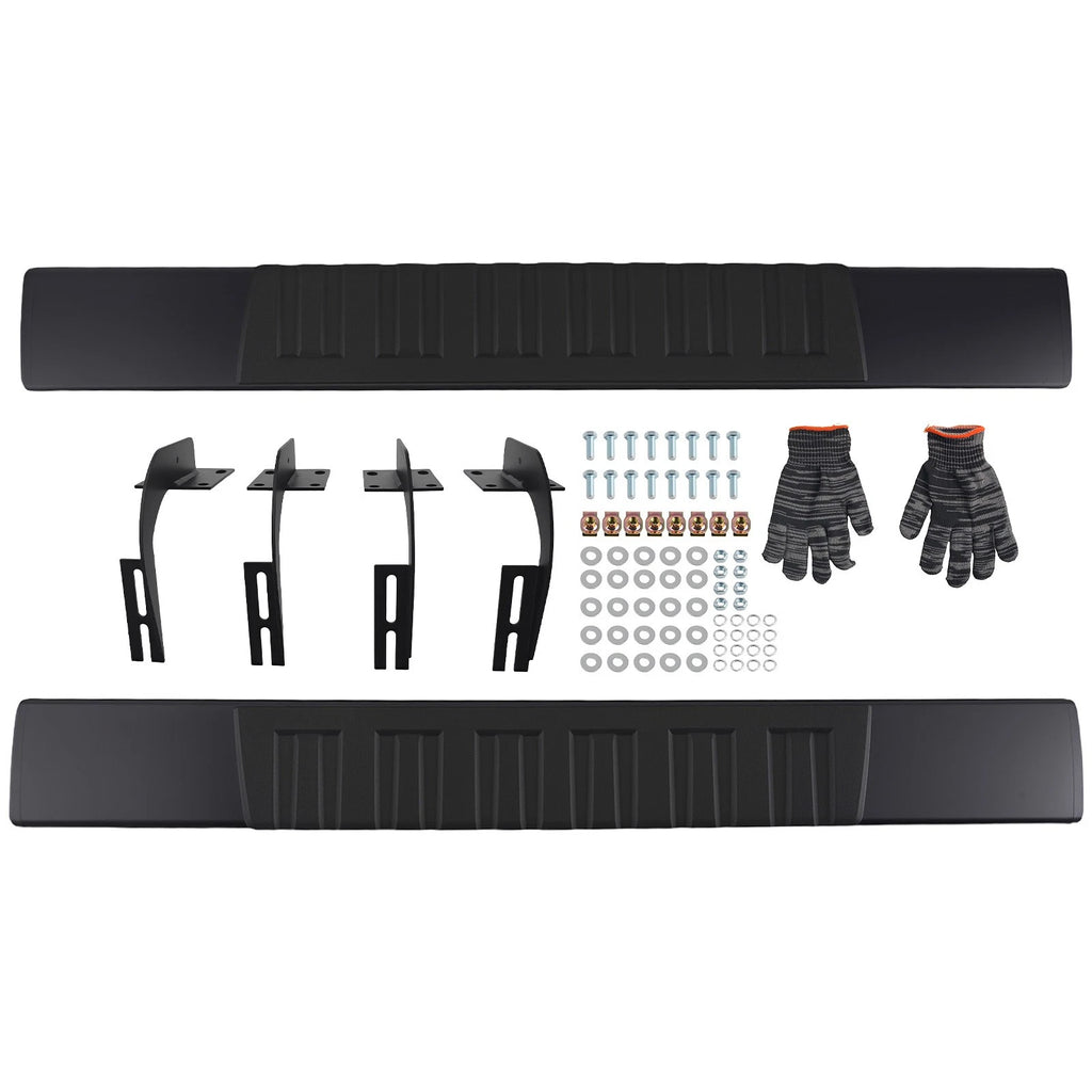 Set of 2 6" Nerf Bars Side Steps for Ford F250 F350 (1999–2016) Black